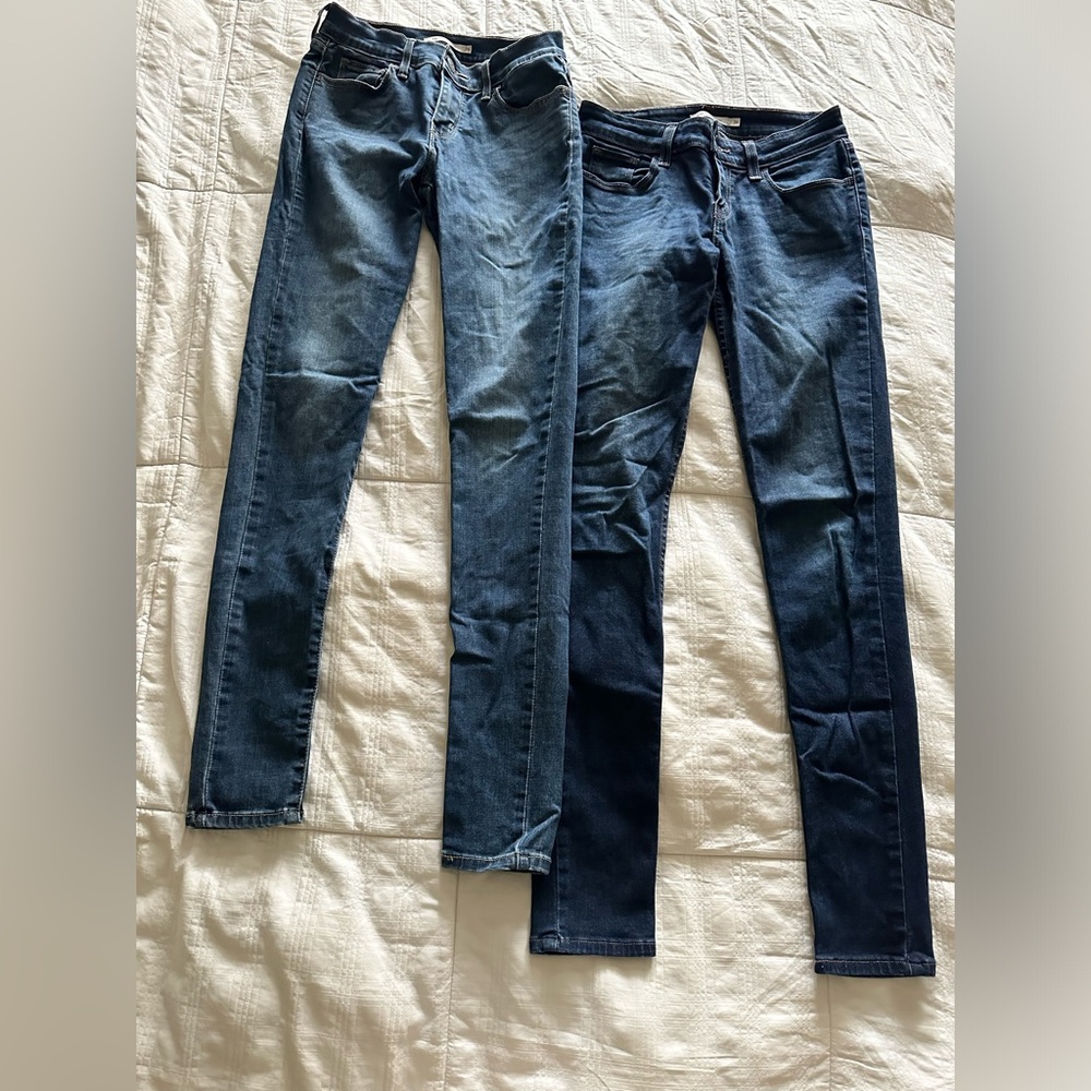 2 pairs of Levi’s Jeans. Women’s size 26.